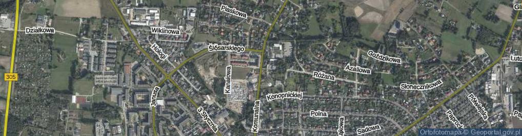 Zdjęcie satelitarne Komunalna ul.